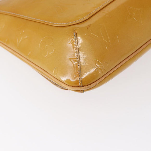 LOUIS VUITTON Monogram Vernis Thompson Street Bag Beige M91301 LV Auth BA7646