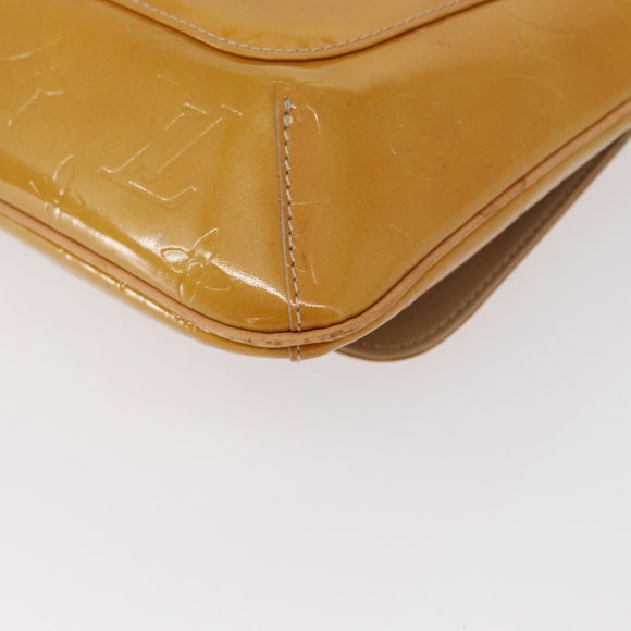 LOUIS VUITTON Monogram Vernis Thompson Street Bag Beige M91301 LV Auth BA7646