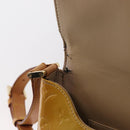 LOUIS VUITTON Monogram Vernis Thompson Street Bag Beige M91301 LV Auth BA7646-9