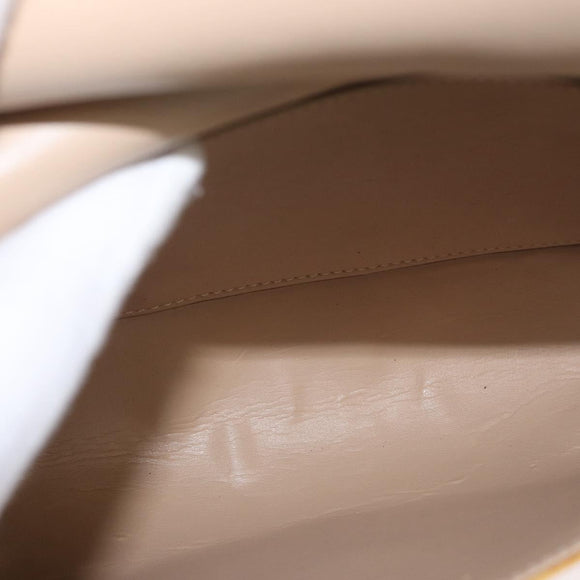 LOUIS VUITTON Monogram Vernis Thompson Street Bag Beige M91301 LV Auth BA7646