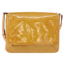 LOUIS VUITTON Monogram Vernis Thompson Street Bag Beige M91301 LV Auth BA7646-13