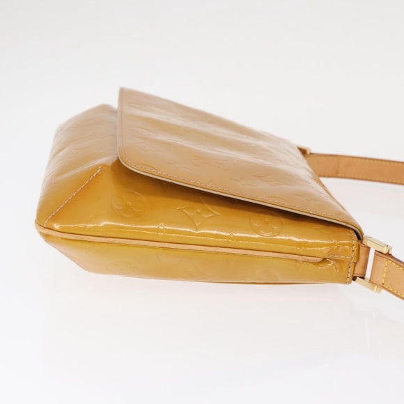 LOUIS VUITTON Monogram Vernis Thompson Street Bag Beige M91301 LV Auth BA7646