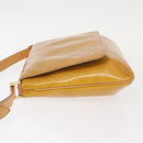 LOUIS VUITTON Monogram Vernis Thompson Street Bag Beige M91301 LV Auth BA7646-4