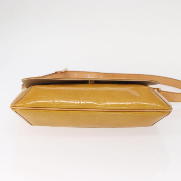 LOUIS VUITTON Monogram Vernis Thompson Street Bag Beige M91301 LV Auth BA7646