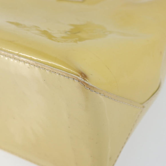 LOUIS VUITTON Monogram Vernis Wilshire PM Hand Bag Broncorail M91452 Auth BA7648