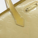 LOUIS VUITTON Monogram Vernis Wilshire PM Hand Bag Broncorail M91452 Auth BA7648-10