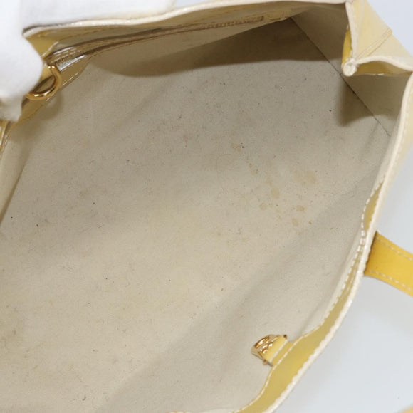 LOUIS VUITTON Monogram Vernis Wilshire PM Hand Bag Broncorail M91452 Auth BA7648