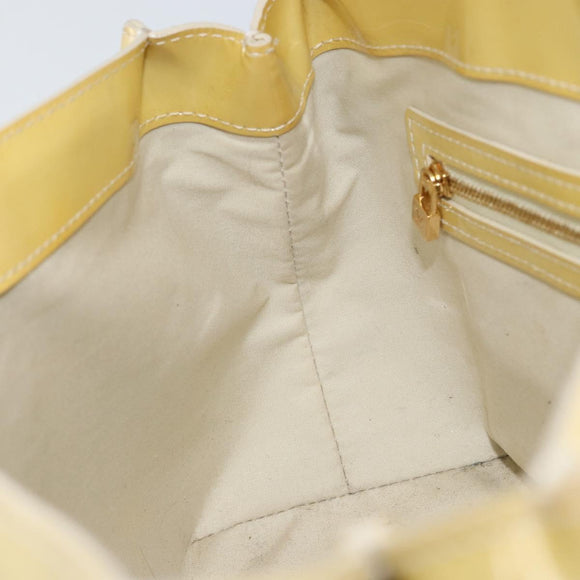 LOUIS VUITTON Monogram Vernis Wilshire PM Hand Bag Broncorail M91452 Auth BA7648