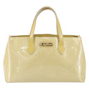 LOUIS VUITTON Monogram Vernis Wilshire PM Hand Bag Broncorail M91452 Auth BA7648-13