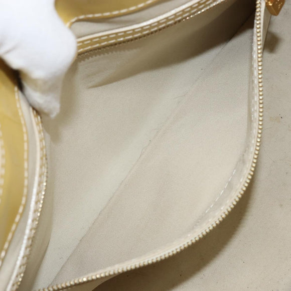 LOUIS VUITTON Monogram Vernis Wilshire PM Hand Bag Broncorail M91452 Auth BA7648