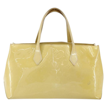 LOUIS VUITTON Monogram Vernis Wilshire PM Hand Bag Broncorail M91452 Auth BA7648 - 0