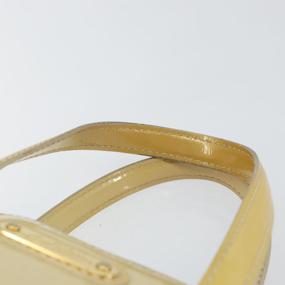 LOUIS VUITTON Monogram Vernis Wilshire PM Hand Bag Broncorail M91452 Auth BA7648