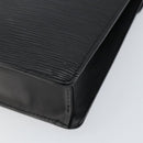 LOUIS VUITTON Epi Serie Dragonne Clutch Bag Black Noir M52612 LV Auth BA7649-15