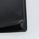 LOUIS VUITTON Epi Serie Dragonne Clutch Bag Black Noir M52612 LV Auth BA7649-16