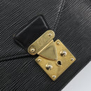 LOUIS VUITTON Epi Serie Dragonne Clutch Bag Black Noir M52612 LV Auth BA7649-17