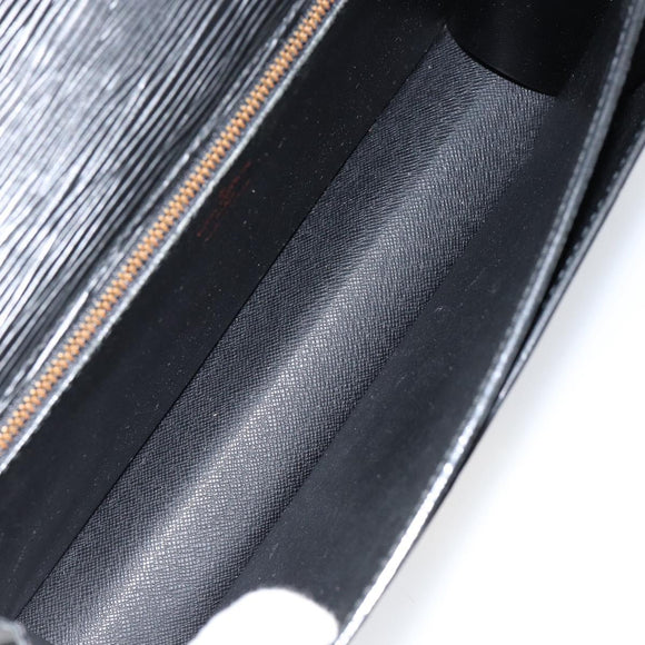 LOUIS VUITTON Epi Serie Dragonne Clutch Bag Black Noir M52612 LV Auth BA7649