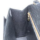 LOUIS VUITTON Epi Serie Dragonne Clutch Bag Black Noir M52612 LV Auth BA7649-20