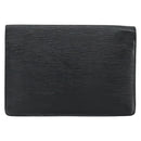 LOUIS VUITTON Epi Serie Dragonne Clutch Bag Black Noir M52612 LV Auth BA7649-2