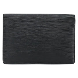 LOUIS VUITTON Epi Serie Dragonne Clutch Bag Black Noir M52612 LV Auth BA7649 - 0