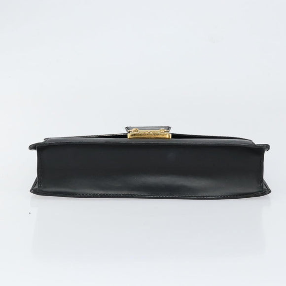 LOUIS VUITTON Epi Serie Dragonne Clutch Bag Black Noir M52612 LV Auth BA7649