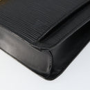 LOUIS VUITTON Epi Serie Dragonne Clutch Bag Black Noir M52612 LV Auth BA7649-7