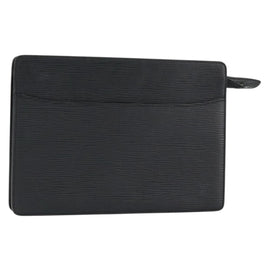 LOUIS VUITTON Epi Pochette Homme Clutch Bag Black Noir M52522 LV Auth BA7650