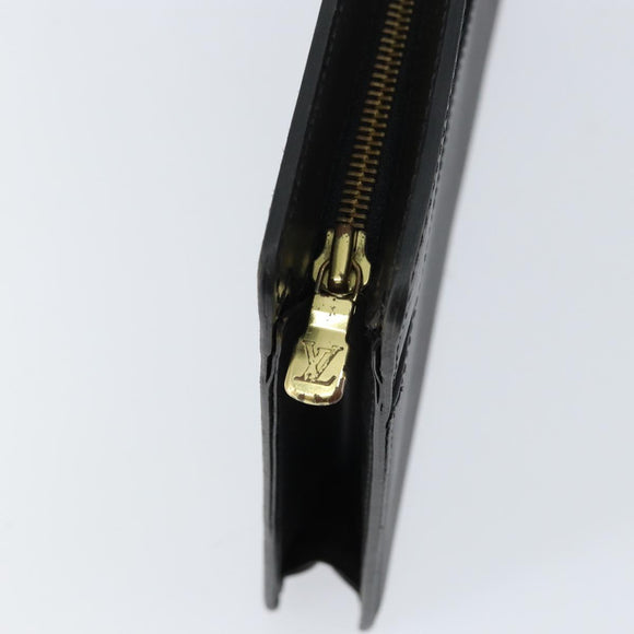 LOUIS VUITTON Epi Pochette Homme Clutch Bag Black Noir M52522 LV Auth BA7650