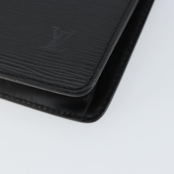 LOUIS VUITTON Epi Pochette Homme Clutch Bag Black Noir M52522 LV Auth BA7650