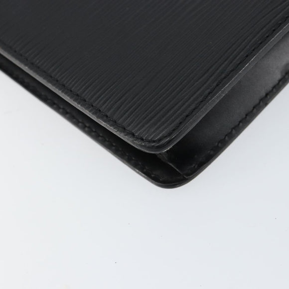 LOUIS VUITTON Epi Pochette Homme Clutch Bag Black Noir M52522 LV Auth BA7650