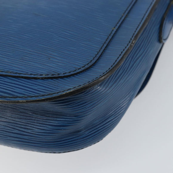 LOUIS VUITTON Epi Saint Cloud GM Shoulder Bag Toledo Blue M52195 LV Auth BA7651