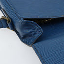 LOUIS VUITTON Epi Saint Cloud GM Shoulder Bag Toledo Blue M52195 LV Auth BA7651-21