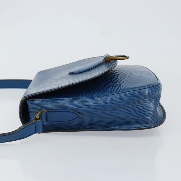 LOUIS VUITTON Epi Saint Cloud GM Shoulder Bag Toledo Blue M52195 LV Auth BA7651