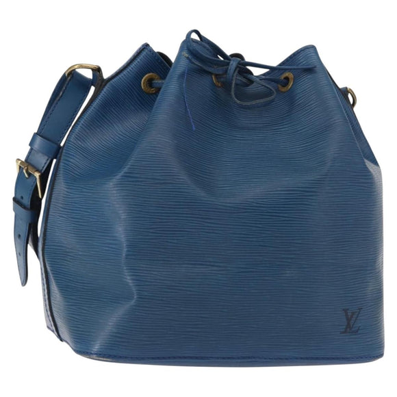 LOUIS VUITTON Epi Petit Noe Shoulder Bag Blue M44105 LV Auth BA7654