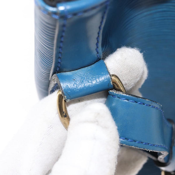 LOUIS VUITTON Epi Petit Noe Shoulder Bag Blue M44105 LV Auth BA7654