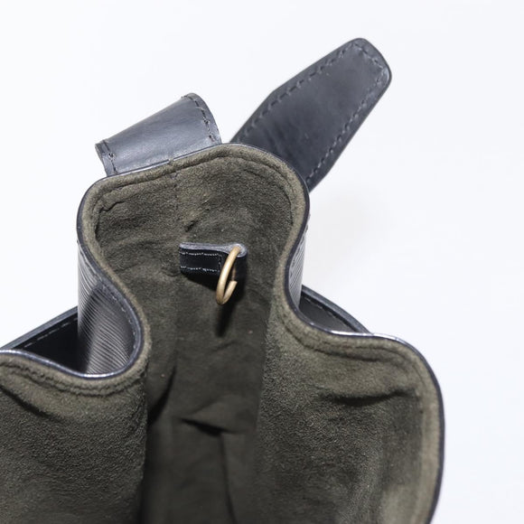 LOUIS VUITTON Epi Sac Depaule PM Shoulder Bag Black M80157 LV Auth BA7657