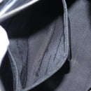 Salvatore Ferragamo Gancini Hand Bag Leather Silver Black Auth BA7660-21