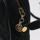 Salvatore Ferragamo Vala Shoulder Bag Suede Navy Gold Auth BA7661-10