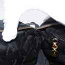 Salvatore Ferragamo Vala Shoulder Bag Suede Navy Gold Auth BA7661-18