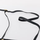 Salvatore Ferragamo Vala Shoulder Bag Suede Navy Gold Auth BA7661-8