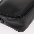 Salvatore Ferragamo Vala Shoulder Bag Leather Black Gold Auth BA7662-16