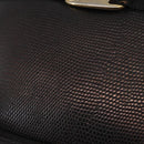 Salvatore Ferragamo Vala Shoulder Bag Leather Black Gold Auth BA7662-18