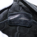 Salvatore Ferragamo Vala Shoulder Bag Leather Black Gold Auth BA7662-12