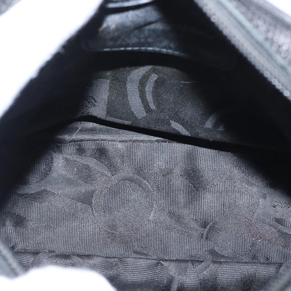 Salvatore Ferragamo Vala Shoulder Bag Leather Black Gold Auth BA7662