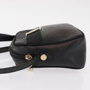 Salvatore Ferragamo Vala Shoulder Bag Leather Black Gold Auth BA7662-4