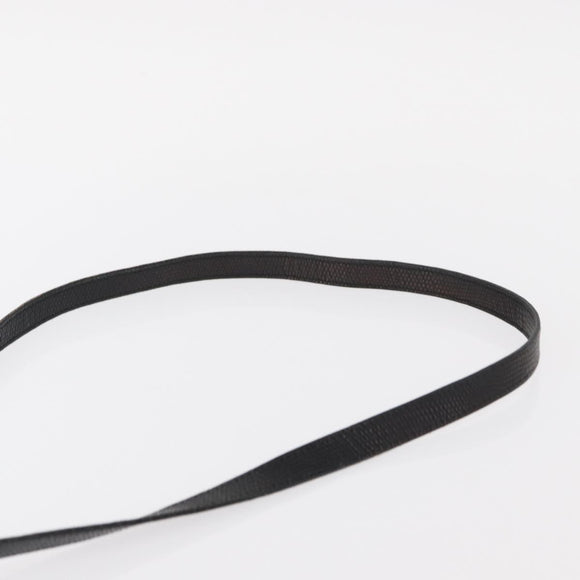 Salvatore Ferragamo Vala Shoulder Bag Leather Black Gold Auth BA7662