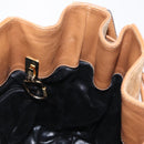 Salvatore Ferragamo Shoulder Bag Suede Leather Beige Gold Auth BA7664-17