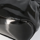 Salvatore Ferragamo Tote Bag Enamel Black Auth BA7665-14