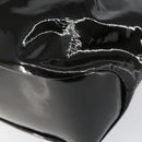 Salvatore Ferragamo Tote Bag Enamel Black Auth BA7665-16