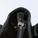 Salvatore Ferragamo Tote Bag Enamel Black Auth BA7665-10