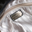 Salvatore Ferragamo Tote Bag Enamel Black Auth BA7665-19